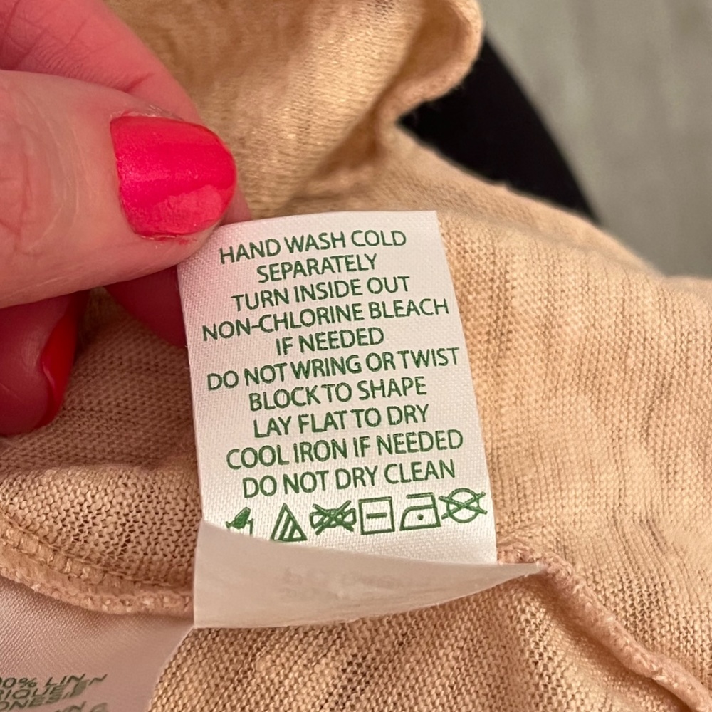 Lilly Pulitzer Gold Linen Ruffle Tank Large - Picture 10 of 10